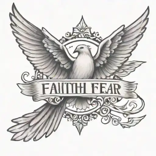 Faith Over Fear With Doves Flying