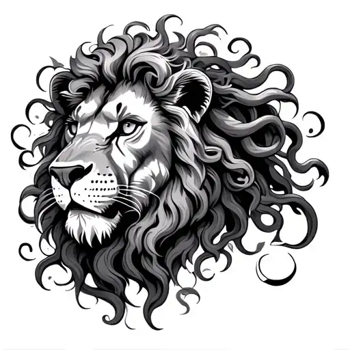 Lion And Medusa