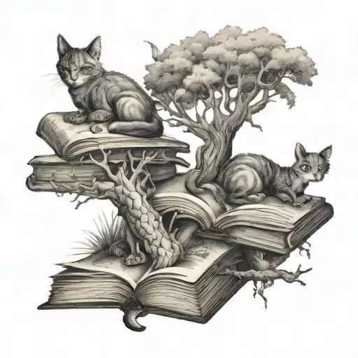 Dragon Books Wind Trees Cats