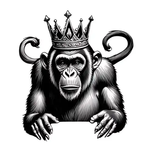 Monkey With A Crown