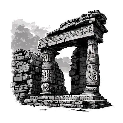 Battle Monument As Inca Ruin