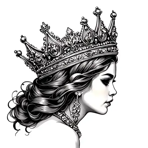 Reina With Queen Crown On Top