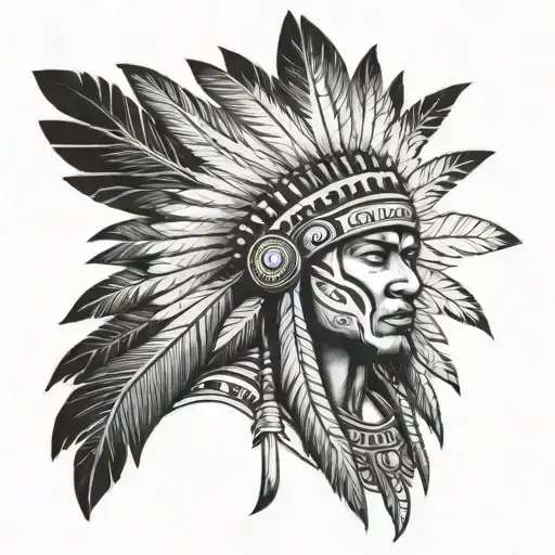 Gay Man With Indian Headdress