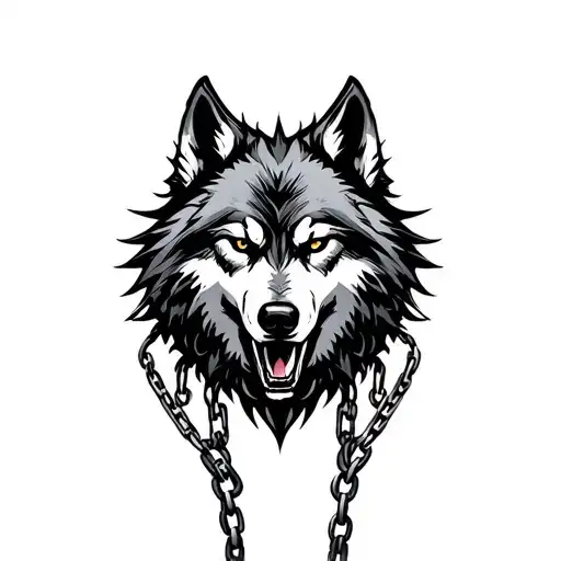 Heart Wolf Chain