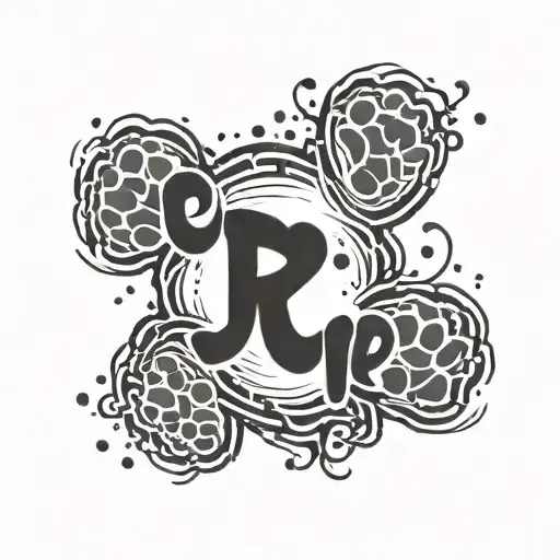 Paw Print With The Name Ralphie