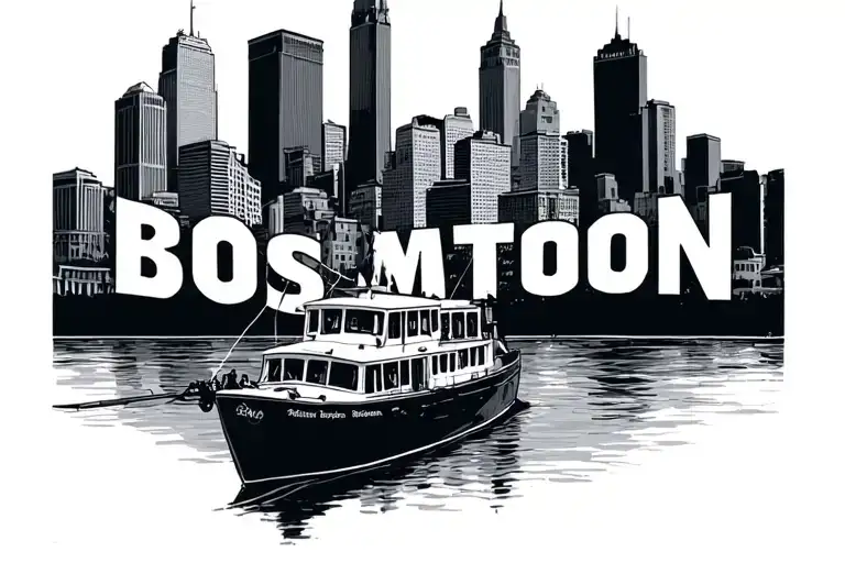 Minimalist Of The City Of Boston