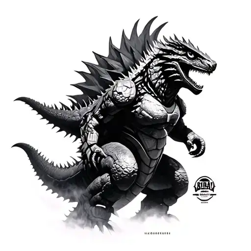 Half Shin Godzilla Half Mechagodzilla