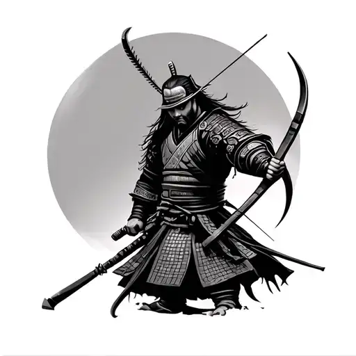 Samurai With Archery