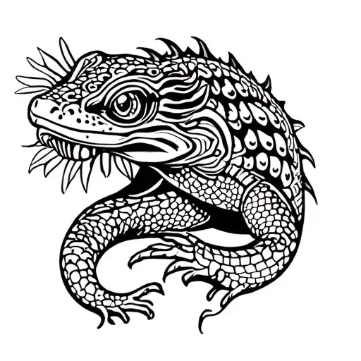 Polynesian With Calm Force Gecko