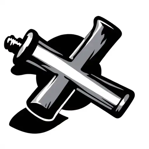 Golf Tee Barbell Cross