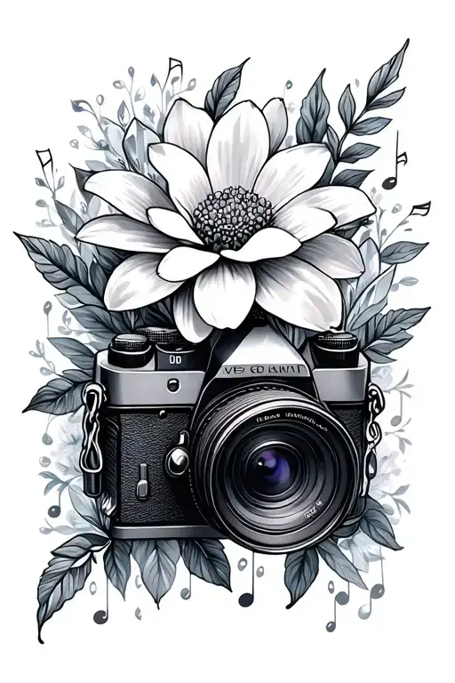 Camera Flower Crystal Music