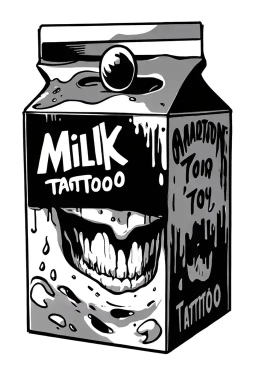 Comic Milk Carton