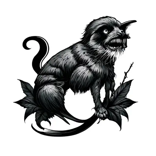 Smal Manly Tattoo No Shading