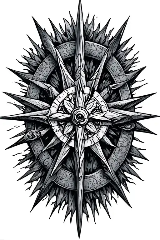 Vegvisir Symbol With Watrr Elements