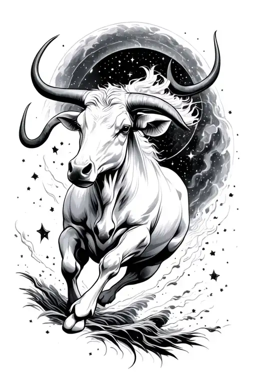 Taurus Running Through The Cosmos