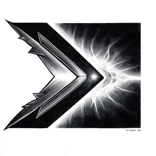 X Ray Of Arrow Showing Two Sides