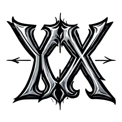 Tattoo That Says Yx With Cool Font