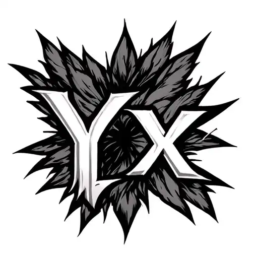Tattoo That Says Yx With Cool Font