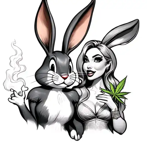 Jessica And Roger Rabbit Smoking Weed