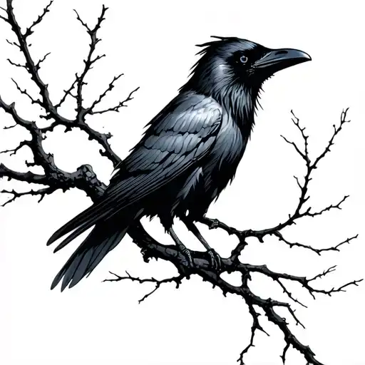 Raven Among The Branches