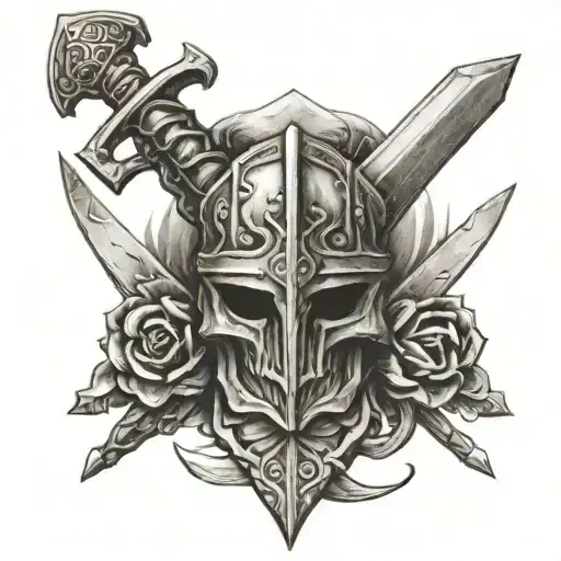 Gladiator Swords Crossed