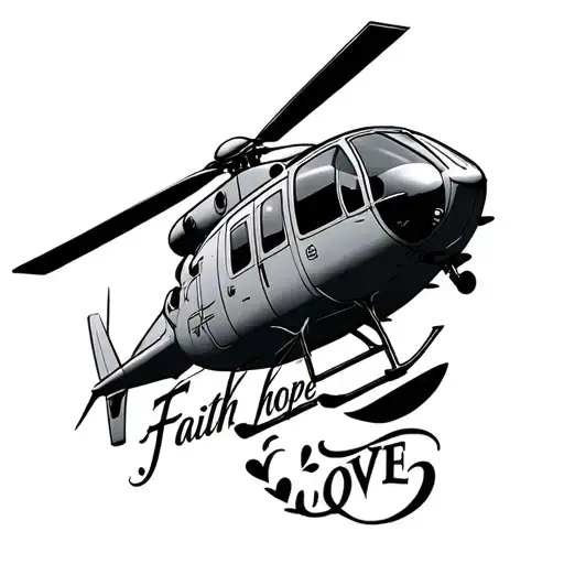 Faith Hope Love Helicopter