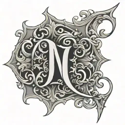 A Shape Made From The Intials Tc Sc Jw