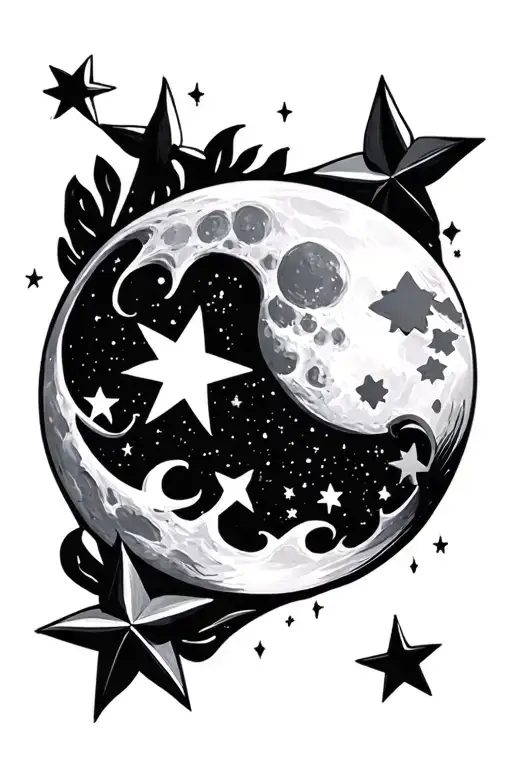 Moon And Stars