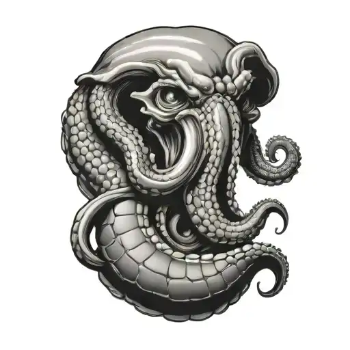 Kraken Holding A Beer Can