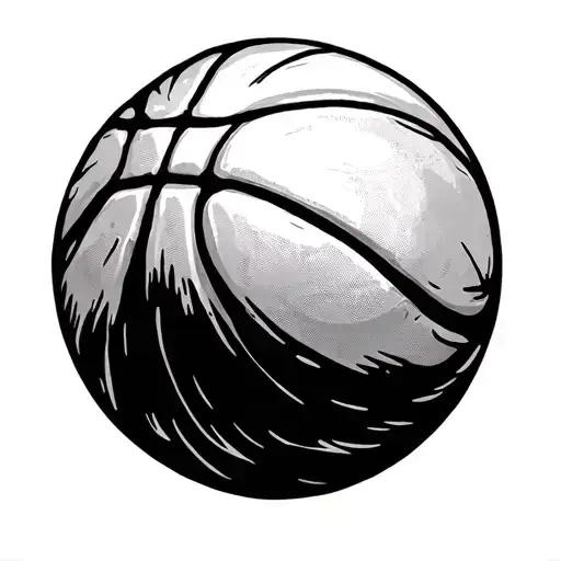 Mandala With Ball Of Basketball In The Middle Make The Ball More It Clearer