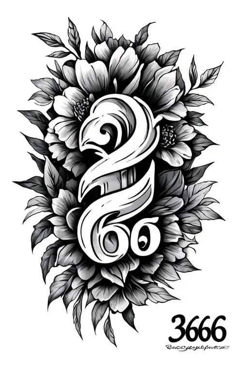 Create A Full Arm Tattoo With Number 366