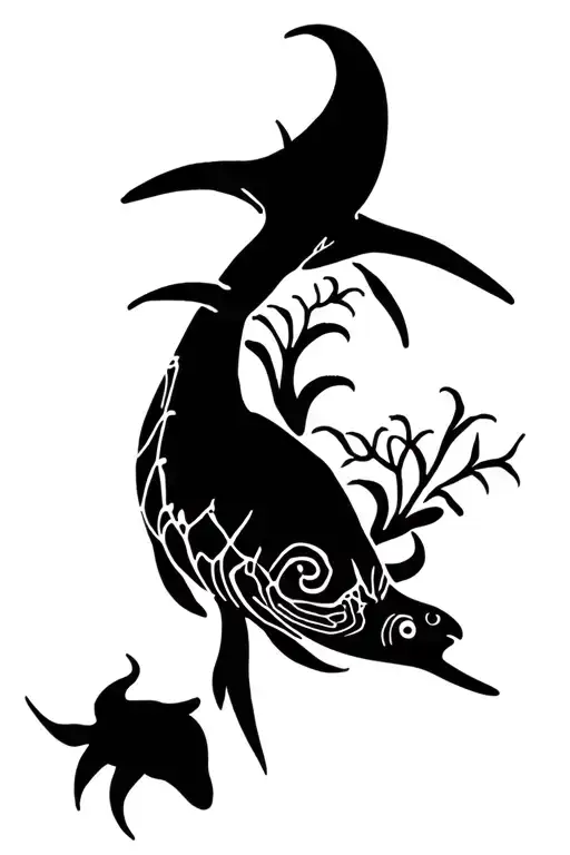 Ocean Animal Silhouettes