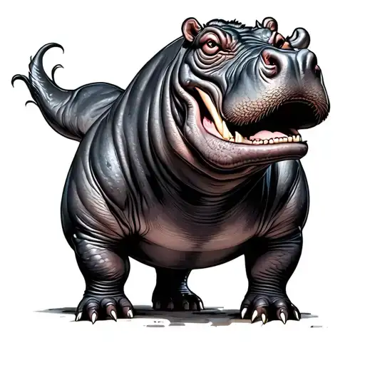 Hippo Beautiful Hopeless Mental Illness Symbols