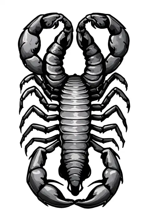 Scorpion With Tail Raped Round Arm