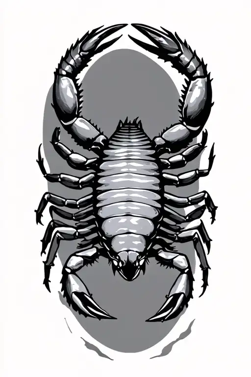 Scorpion With Tail Raped Round Rist
