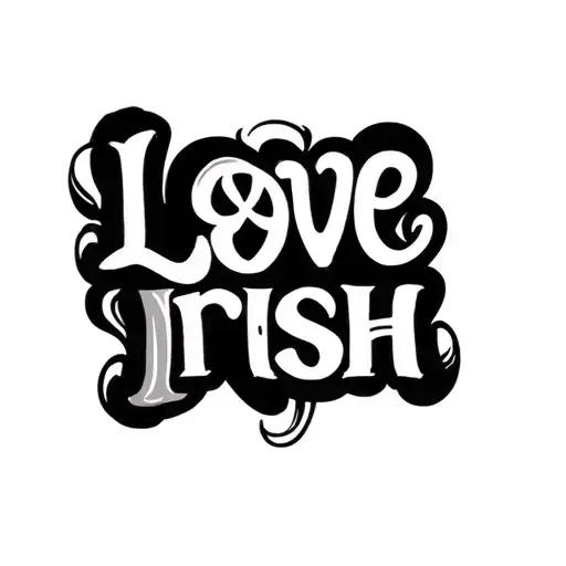 Word 'Love Irish'