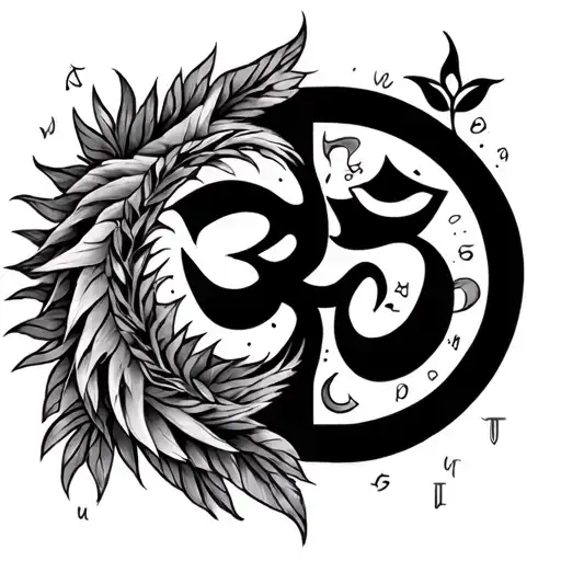 Peace Sign And Hakuna Matata Symbol And Picese Zodiac And Om Symbol