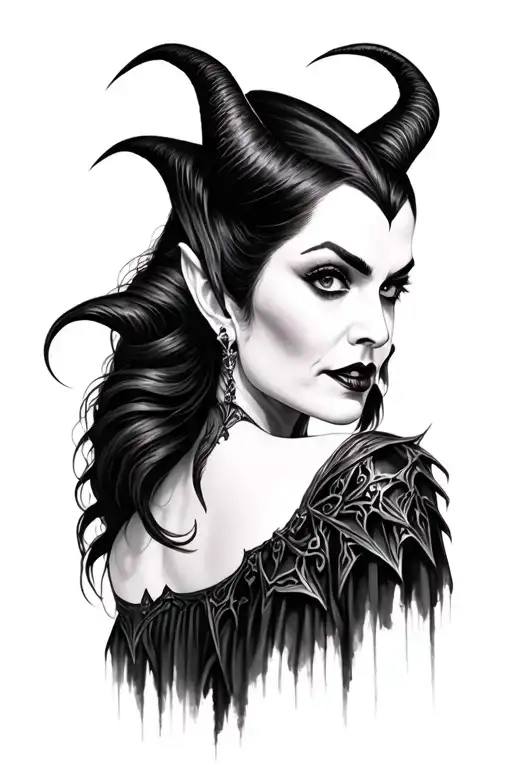 Maleficent Realistic Portrait