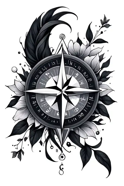 Feminine Geometric Compass Delicate