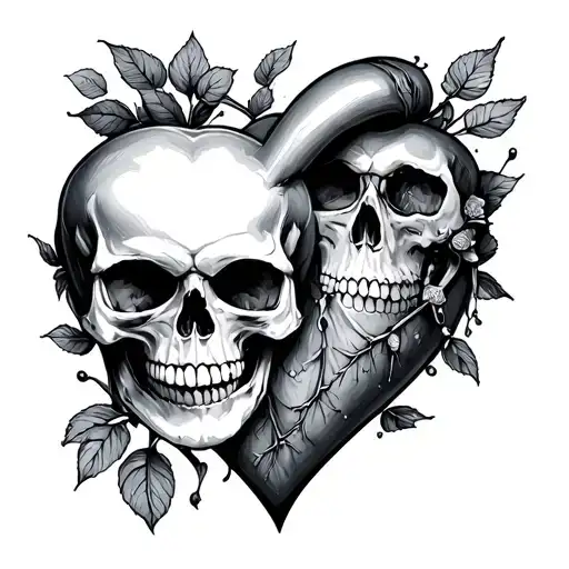 Heart And Skull
