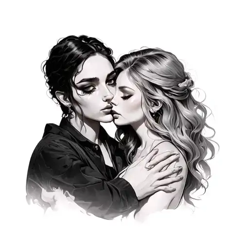A Lonely Women That Hug Himself