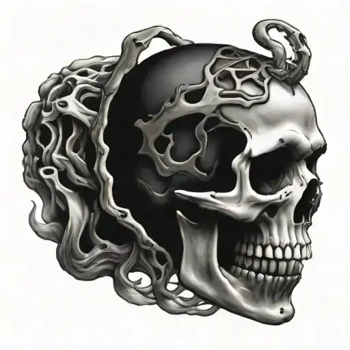 Skeleton Bones On Hand