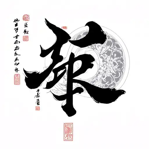 Peace Chinese Caligraphy