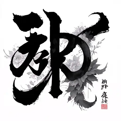 Peace Chinese Caligraphy