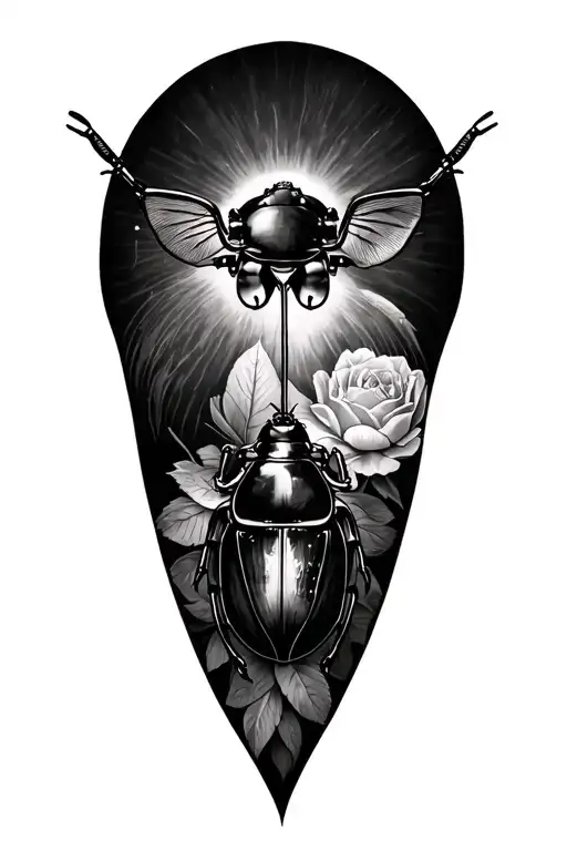 Left Leg Beatle Sleeve