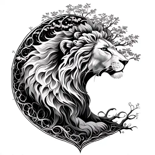 Lion Tree Of Life