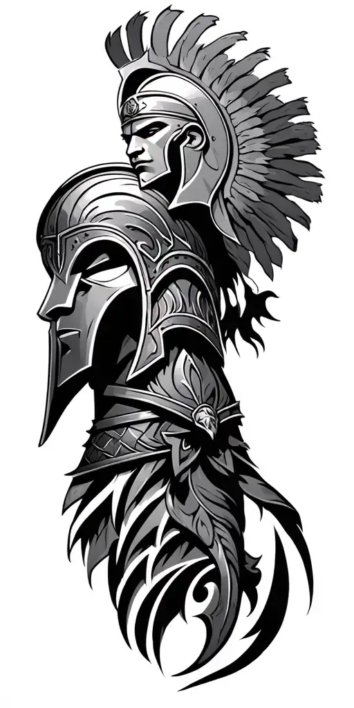Spartan Warrior And Viking Tribal Patterns Incorporated