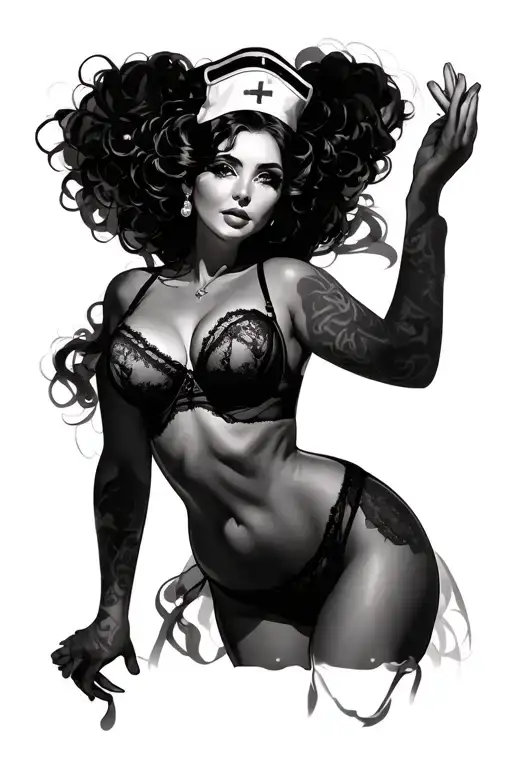 Nurse In Lingerie