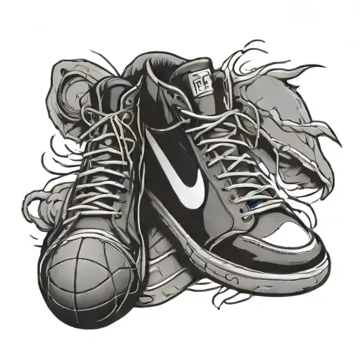 Basketball Hoop And Shoes
