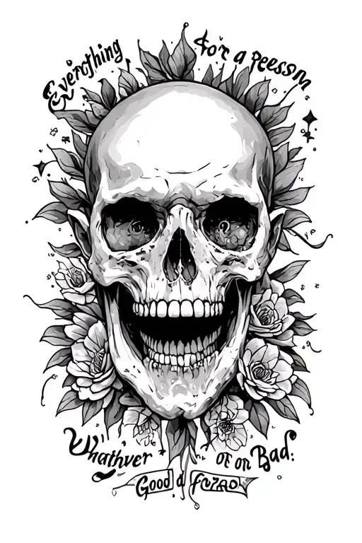 Everything Happens For A Reason Whether Good Or Bad On The Forearm